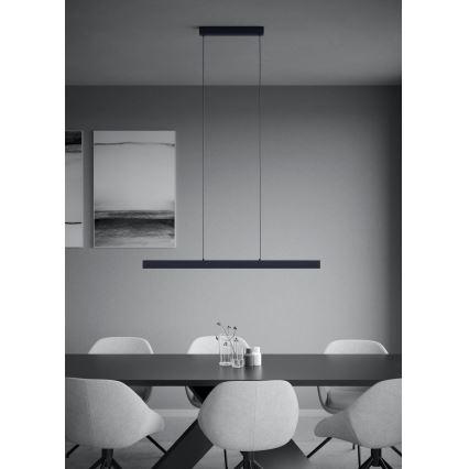Eglo - Lampadario a sospensione con filo LED dimmerabile LED/20W/230V 3000K nero