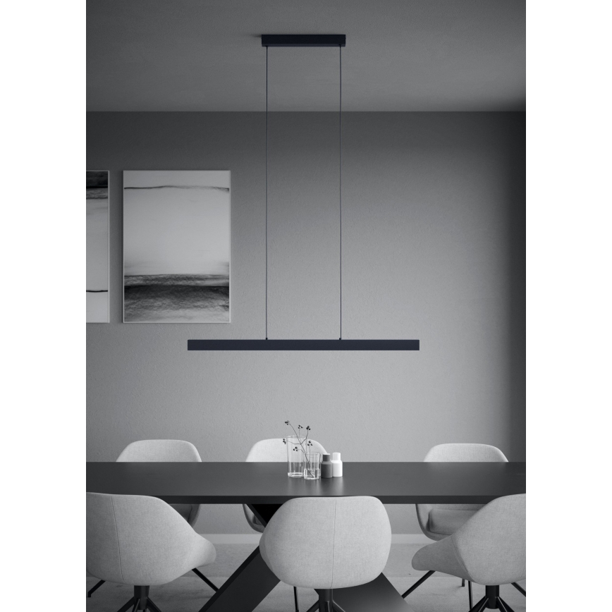 Eglo - Lampadario a sospensione con filo LED dimmerabile LED/20W/230V 3000K nero
