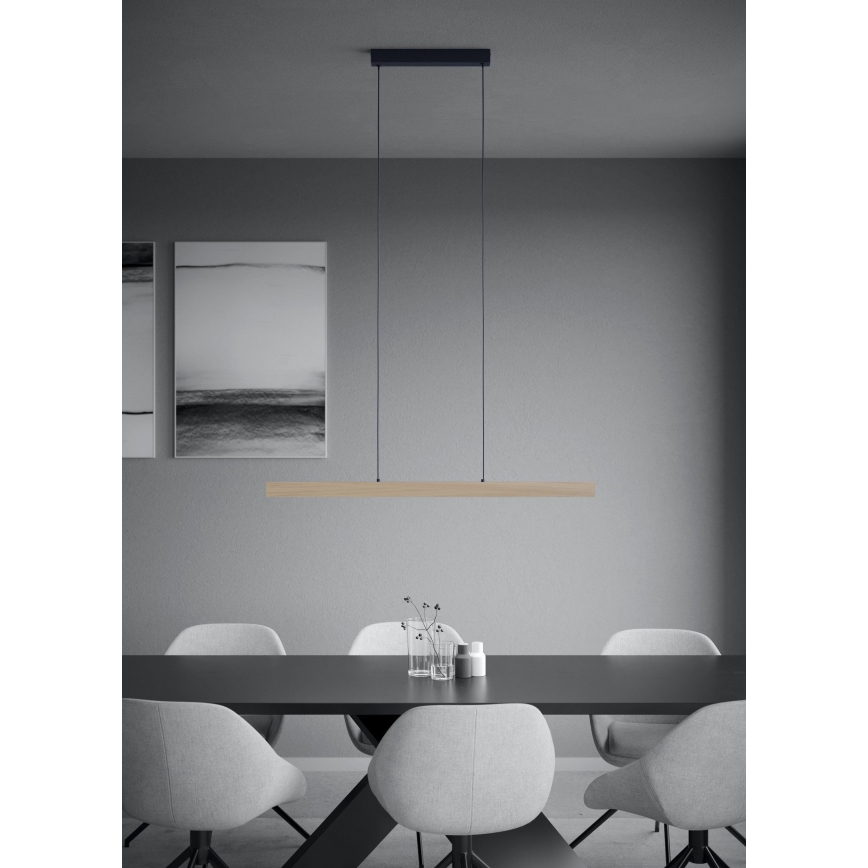 Eglo - Lampadario a sospensione con filo LED dimmerabile LED/21W/230V 3000K marrone