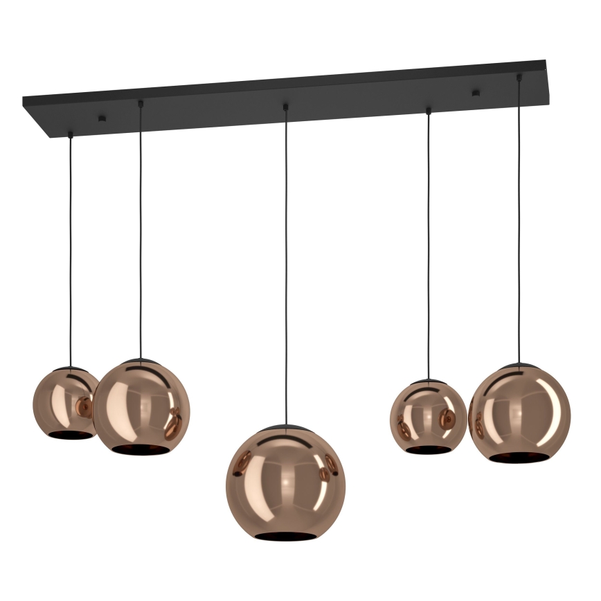 Eglo - Lampadario a sospensione con filo 5xE27/40W/230V rame