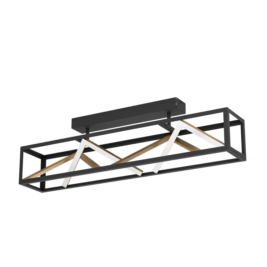 Eglo - Lampadario a plafone LED dimmerabile LED/45W/230V 2700-6500K nero/oro + telecomando