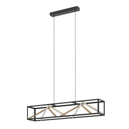 Eglo - Lampadario a sospensione con filo LED dimmerabile LED/46W/230V 2700-6500K nero/oro + telecomando