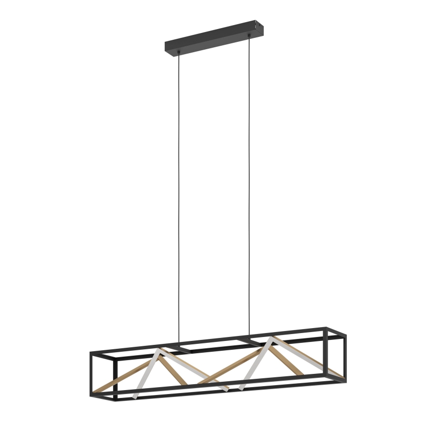 Eglo - Lampadario a sospensione con filo LED dimmerabile LED/46W/230V 2700-6500K nero/oro + telecomando