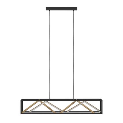 Eglo - Lampadario a sospensione con filo LED dimmerabile LED/46W/230V 2700-6500K nero/oro + telecomando