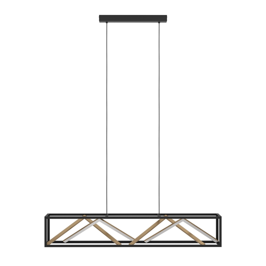 Eglo - Lampadario a sospensione con filo LED dimmerabile LED/46W/230V 2700-6500K nero/oro + telecomando