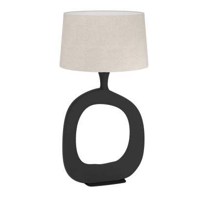 Eglo - Lampada da tavolo 1xE27/60W/230V 88 cm nero/color crema