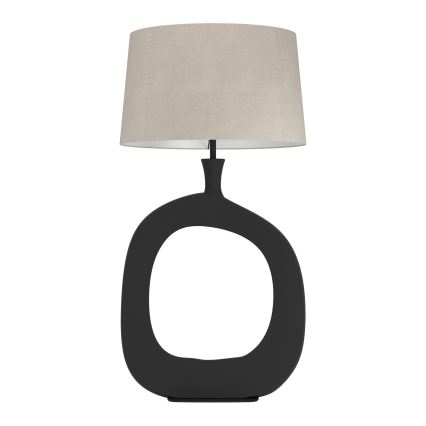 Eglo - Lampada da tavolo 1xE27/60W/230V 88 cm nero/color crema