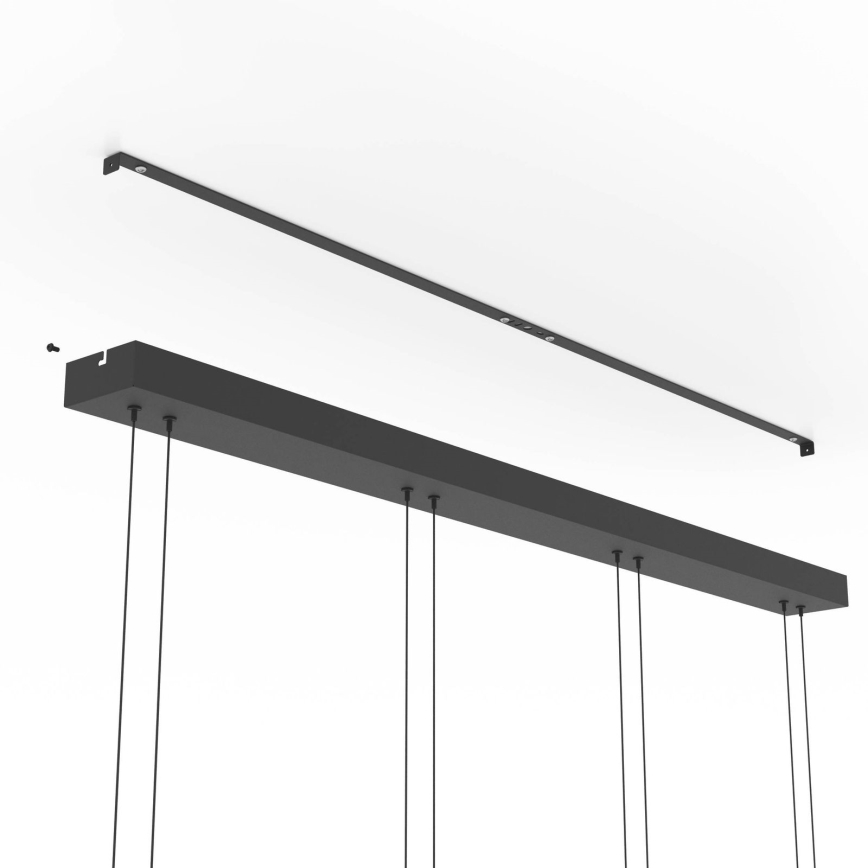 Eglo - Lampada a sospensione dimmerabile su cavo 4xLED/5,8W/230V nero/fumé
