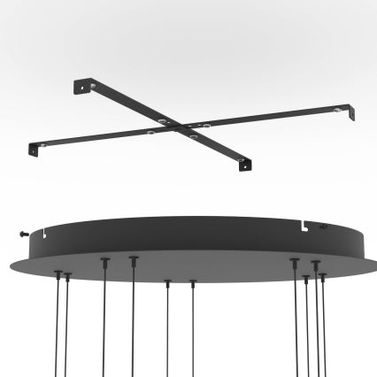 Eglo - Lampadario dimmerabile a sospensione su cavo 5xLED/5,8W/230V nero/fumé
