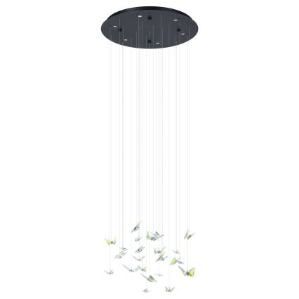 Eglo - Lampadario a sospensione dimmerabile su cavo 6xLED/4,2W/230V nero/trasparente