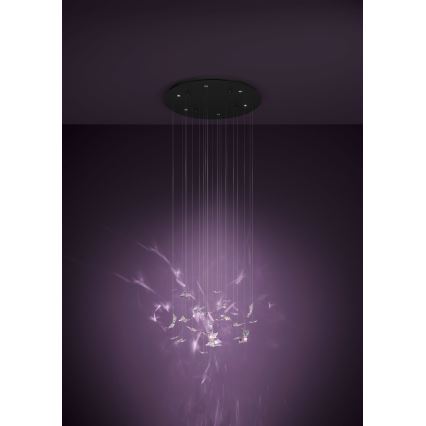 Eglo - Lampadario a sospensione dimmerabile su cavo 6xLED/4,2W/230V nero/trasparente