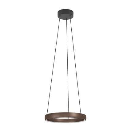 Eglo - Lampadario LED dimmerabile a sospensione con cavo e sensore di movimento 2xLED/25W/230V 2200-6500K Ø 80 cm marrone