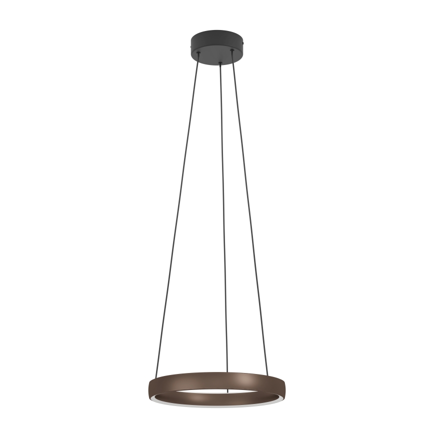 Eglo - Lampadario LED dimmerabile a sospensione con cavo e sensore di movimento 2xLED/25W/230V 2200-6500K Ø 80 cm marrone