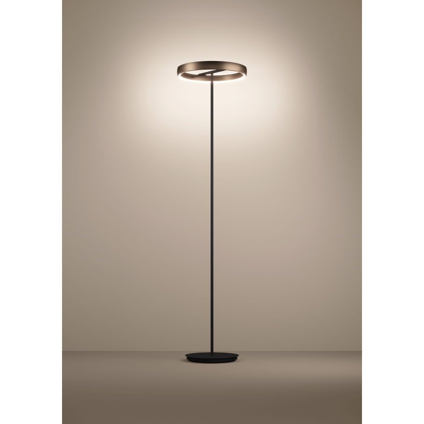 Eglo Stars of Light - Lampada da terra LED dimmerabile con sensore di movimento 2xLED/19W/230V 2200-6500K marrone