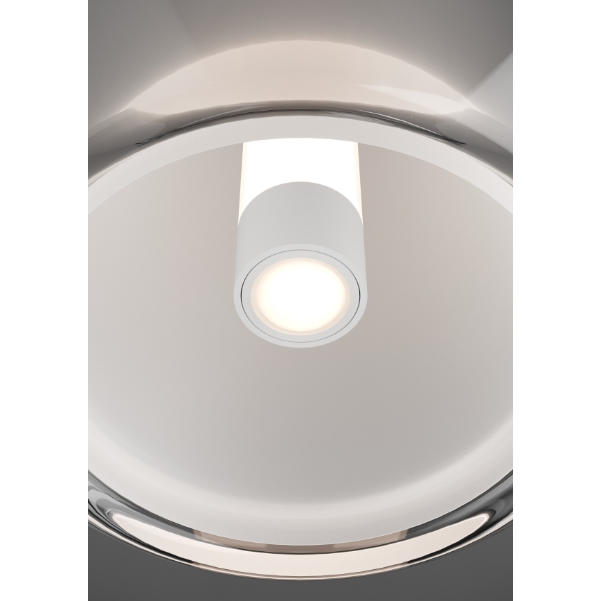 Eglo - Plafoniera LED dimmerabile LED/5,5W/230V + LED/1,6W 2200-6500K Ø 25 cm nero cromato + telecomando