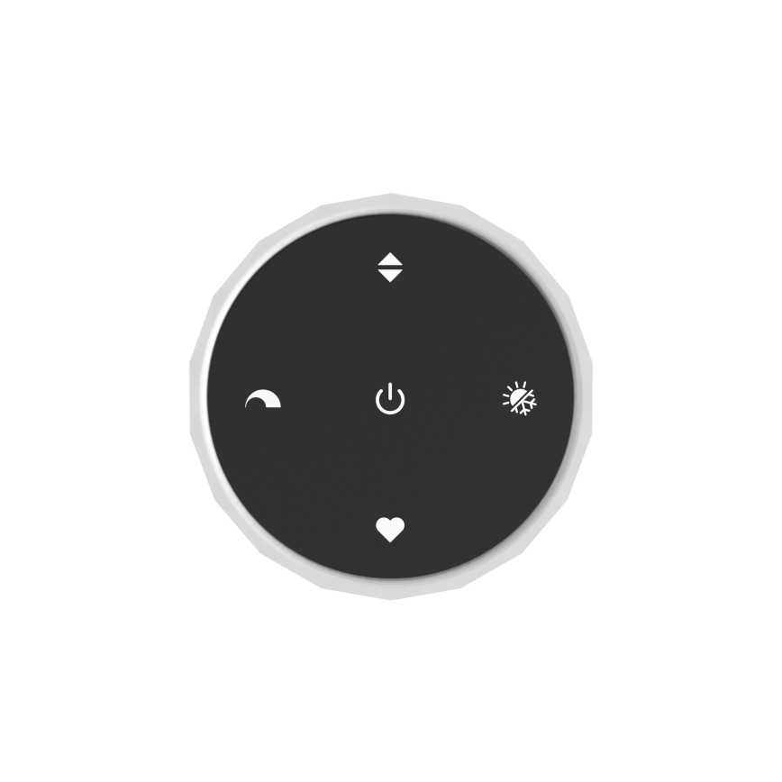 Eglo - Plafoniera LED dimmerabile LED/5,5W/230V + LED/1,6W 2200-6500K Ø 25 cm nero cromato + telecomando
