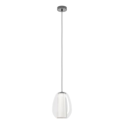 Eglo - Lampadario dimmerabile a cavo LED/7W/230V + LED/1,6W 2200-6500K nero cromato