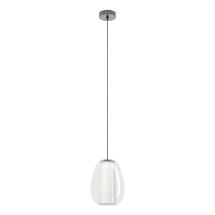Eglo - Lampadario dimmerabile a sospensione con cavo LED/7W/230V + LED/1,6W 2200-6500K cromo lucido