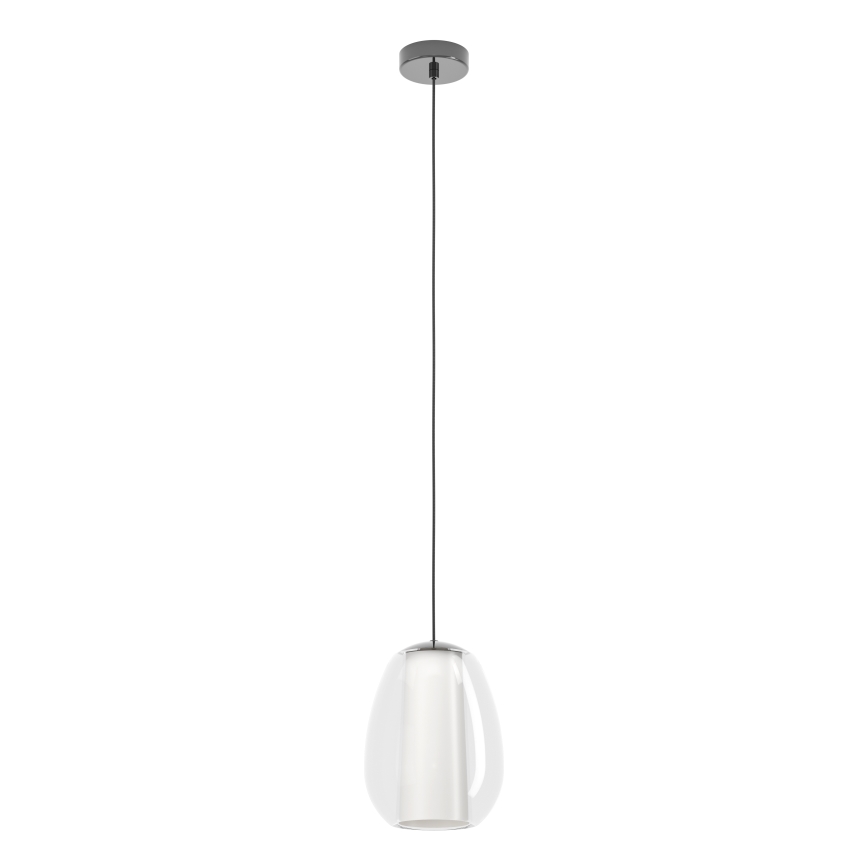 Eglo - Lampadario dimmerabile a sospensione con cavo LED/7W/230V + LED/1,6W 2200-6500K cromo lucido