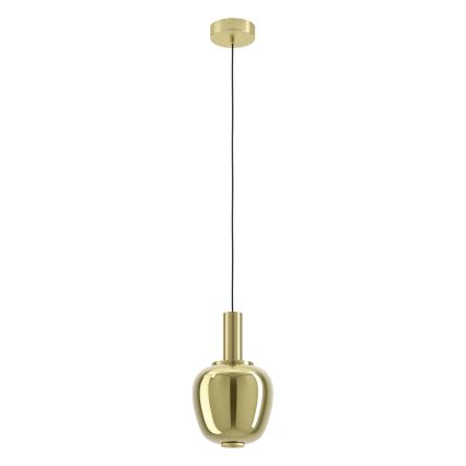 Eglo - Lampadario a sospensione LED dimmerabile su cavo, 1xLED/5,5W/230V + 1xLED/1,6W, finitura oro