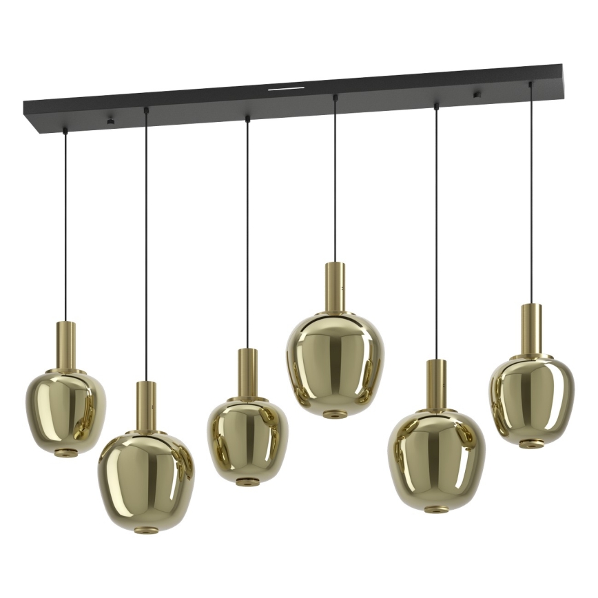 Eglo - Lampadario LED dimmerabile 3xLED/5W/230V + 3xLED/6,5W + 6xLED/1,6W 2200-6500K, finitura dorata