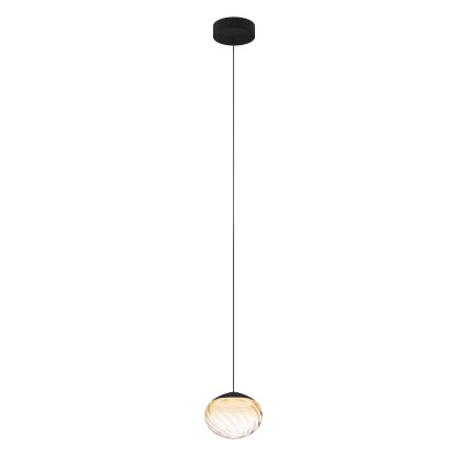 Eglo - Lampadario LED dimmerabile a sospensione con cavo LED/5,8W/230V 2200-6500K beige/fumé + telecomando