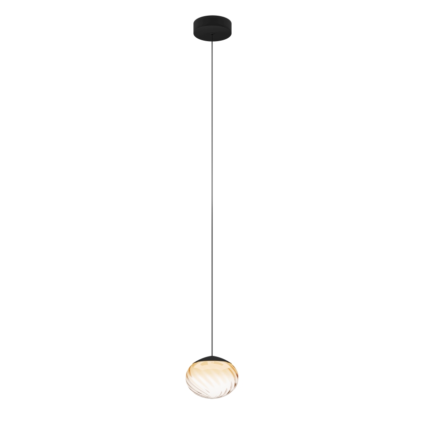Eglo - Lampadario LED dimmerabile a sospensione con cavo LED/5,8W/230V 2200-6500K beige/fumé + telecomando