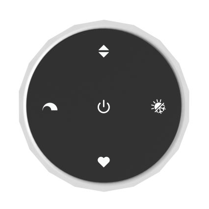 Eglo - Lampadario a sospensione dimmerabile su cavo 5xLED/5,8W/230V 2200-6500K nero/beige/fumé + telecomando