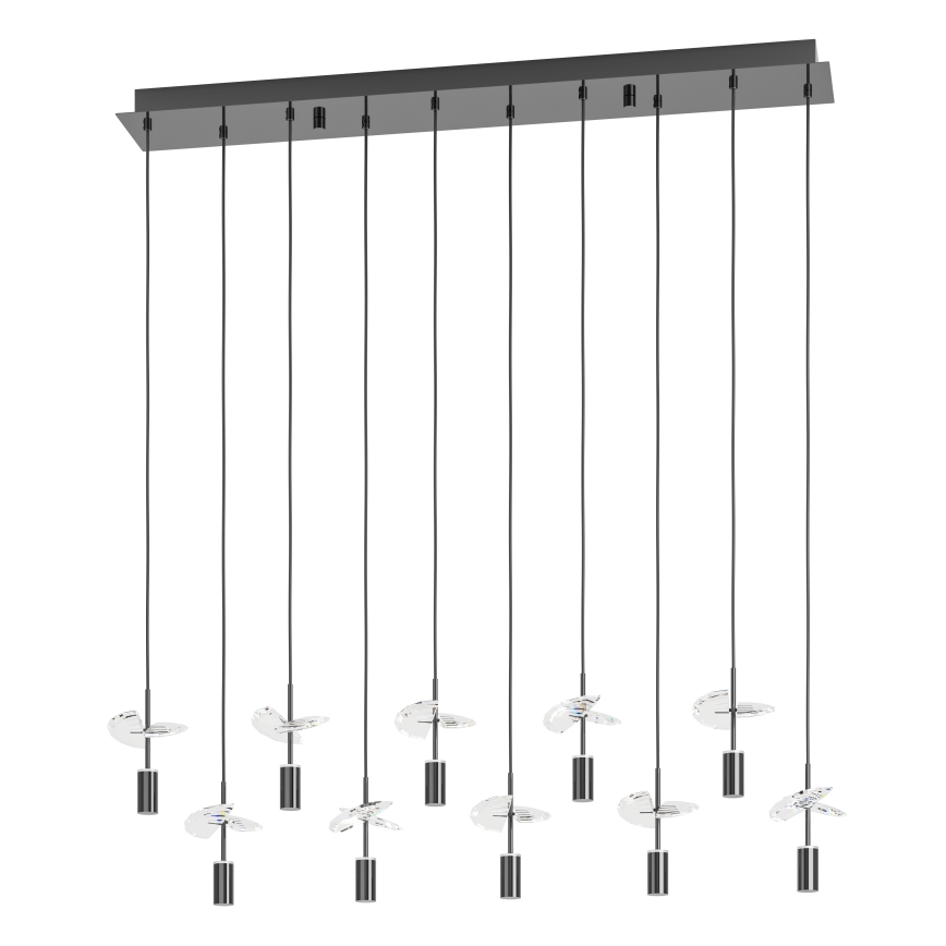 Eglo - Lampadario LED a sospensione con cavo 10xLED/2,6W/230V 2200/3000/4000K cromo lucido
