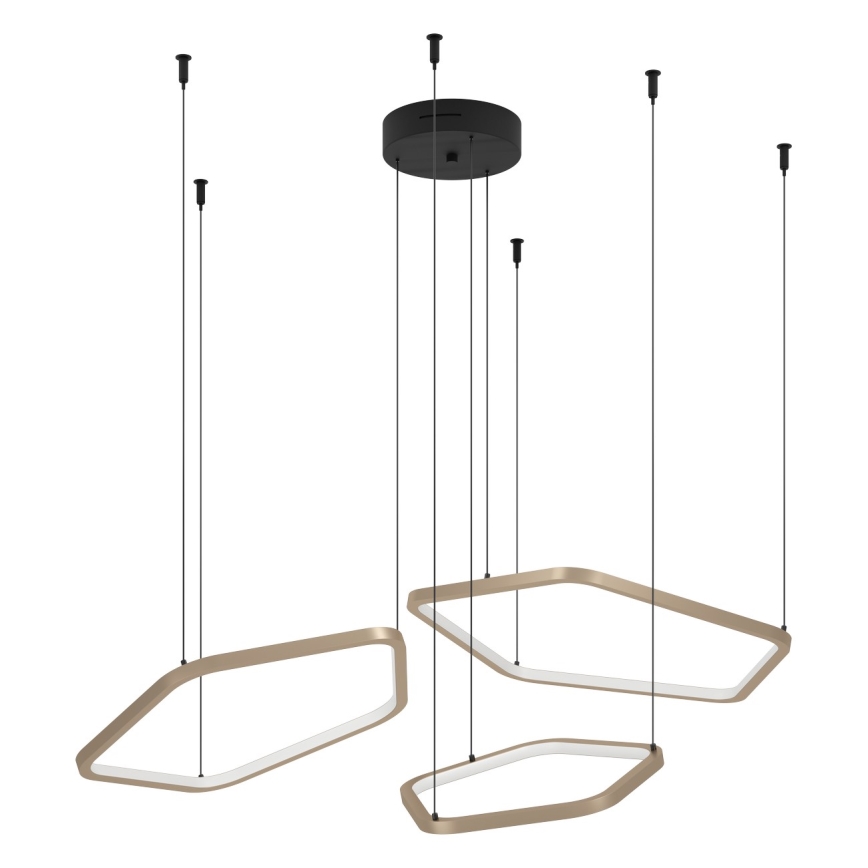 Eglo - Lampada a sospensione LED dimmerabile su cavo LED/50W/230V 2200-6500K ottone + telecomando