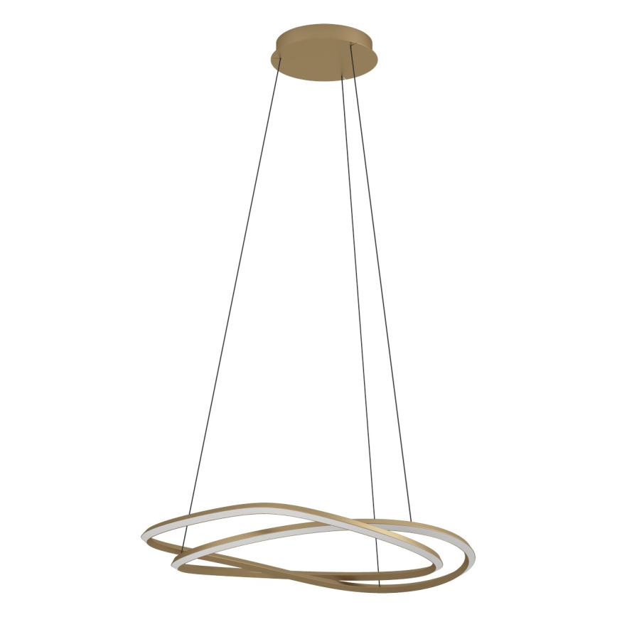 Eglo - Lampadario LED dimmerabile sospeso a cavo LED/60W/230V 2200-6500K oro + telecomando