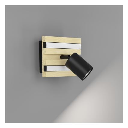 Eglo - Faretto da parete LED/2,2W/230V + 2xLED/1,2W + 2xLED/2W beige/nero