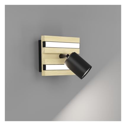 Eglo - Faretto da parete LED/2,2W/230V + 2xLED/1,2W + 2xLED/2W beige/nero