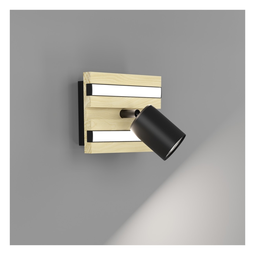 Eglo - Faretto da parete LED/2,2W/230V + 2xLED/1,2W + 2xLED/2W beige/nero