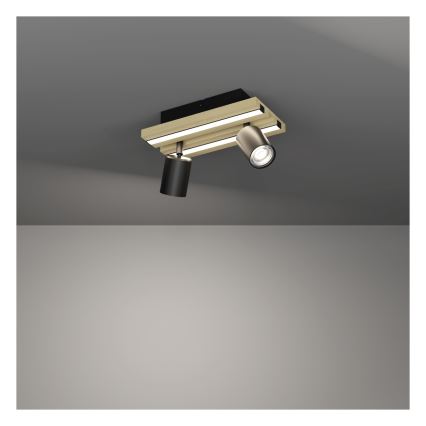 Eglo - Faretto LED 2xLED/2,2W/230V + 2xLED/1,2W + 2xLED/2W beige/nero