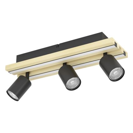 Eglo - Faretto LED 3xLED/2,2W/230V + 2xLED/1,2W + 2xLED/2W beige/nero