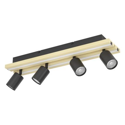 Eglo - Faretto LED 4xLED/2,2W/230V + 2xLED/1,2W + 2xLED/2W beige/nero