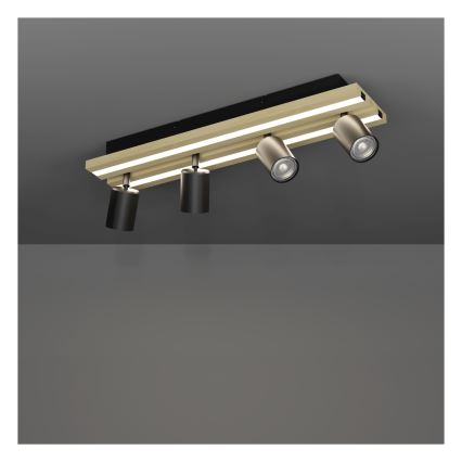 Eglo - Faretto LED 4xLED/2,2W/230V + 2xLED/1,2W + 2xLED/2W beige/nero