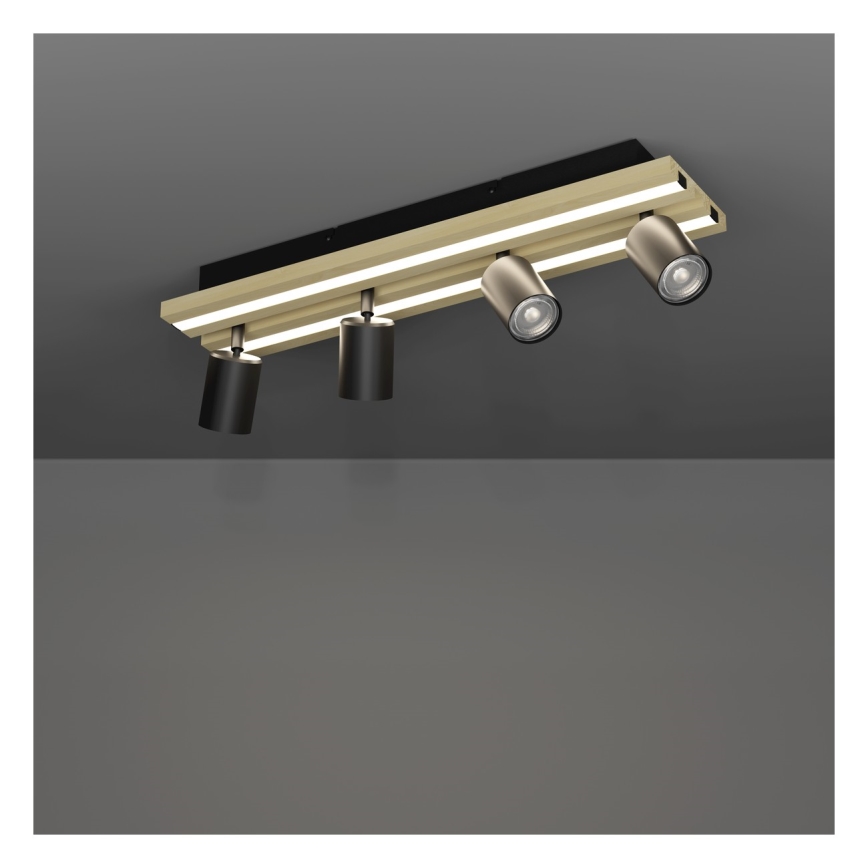 Eglo - Faretto LED 4xLED/2,2W/230V + 2xLED/1,2W + 2xLED/2W beige/nero