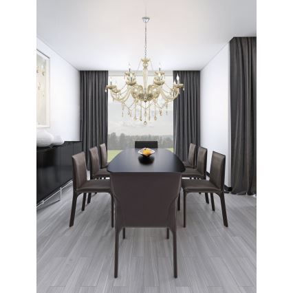 Eglo 39094 - Lampadario BASILANO 12xE14/40W/230V