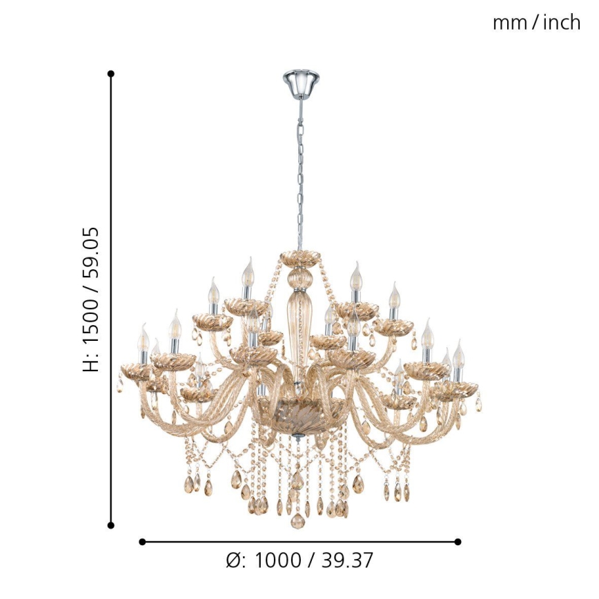Eglo - Lampadario 18xE14/40W/230V
