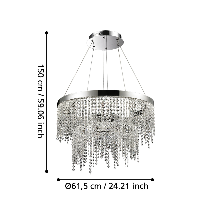 Eglo - Lampadario a sospensione con filo LED dimmerabile LED/45W/230V