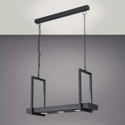 Eglo 39299 - Lampadario a catena LED RGBW dimmerabile con ripiano CALAMONA 3xLED/6W/230V + telecomando