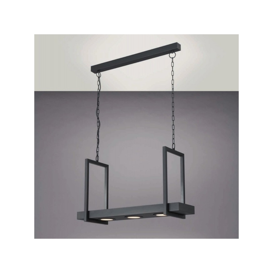 Eglo 39299 - Lampadario a catena LED RGBW dimmerabile con ripiano CALAMONA 3xLED/6W/230V + telecomando