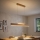 Eglo 39344 - Lampadario LED su cavo CLIMENE LED/17W/230V + LED/4,2W rovere