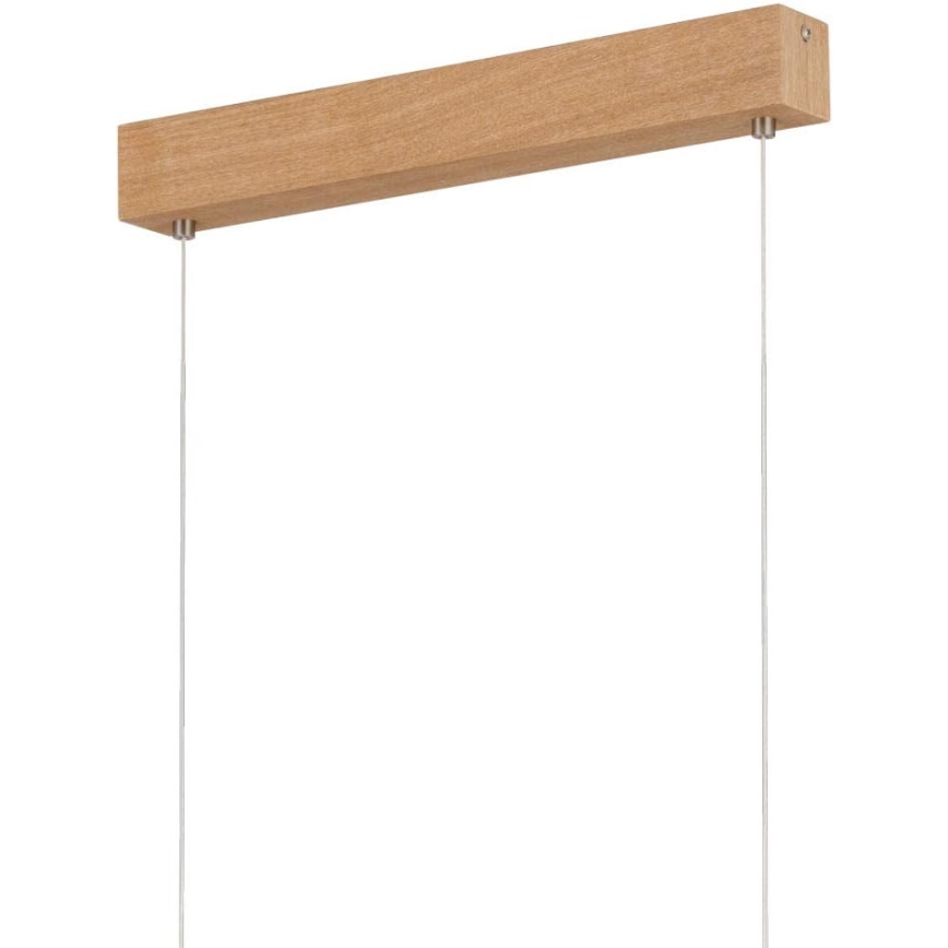 Eglo 39344 - Lampadario LED su cavo CLIMENE LED/17W/230V + LED/4,2W rovere