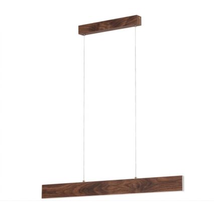 Eglo - Lampadario LED a sospensione su cavo LED/17W/230V + LED/4,2W, finitura noce
