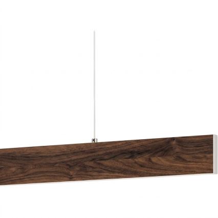 Eglo - Lampadario LED a sospensione su cavo LED/17W/230V + LED/4,2W, finitura noce