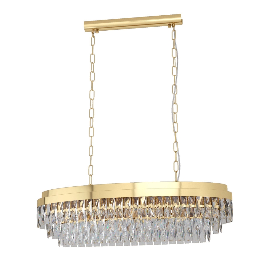 Eglo - Lampadario a sospensione con catena 10xE14/40W/230V oro