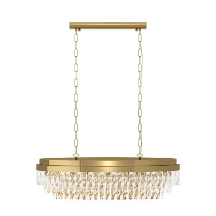 Eglo - Lampadario a sospensione con catena 10xE14/40W/230V oro